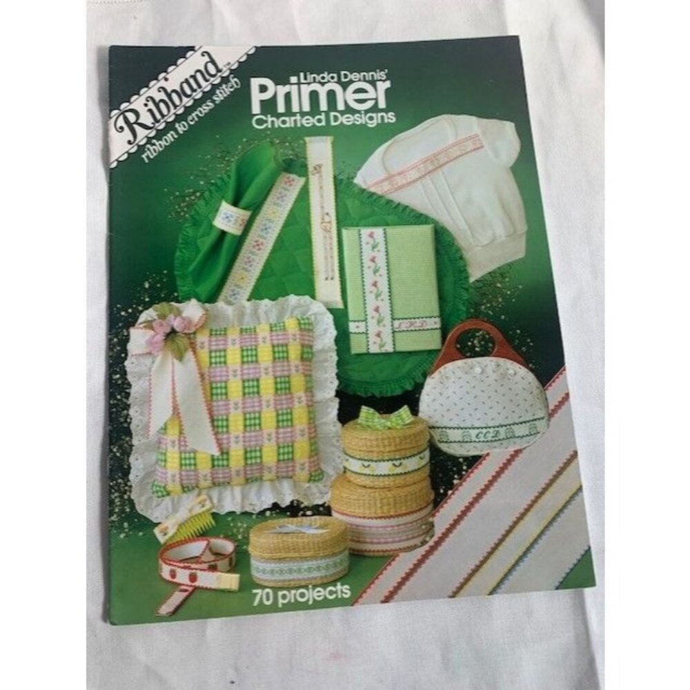 Primer Ribband Ribbon to Cross Stitch Design Pattern Book